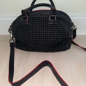 Christian Louboutin Spiked Panettone Shoulder Satchel Crossbody Bag